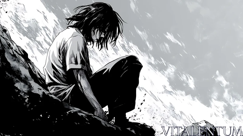 Quiet hillside moment honors a thoughtful anime character