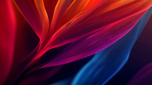 Radiant flowing ribbons of color create dynamic digital energy