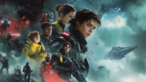 Rebel faces ignite a storm of starships and rising hope