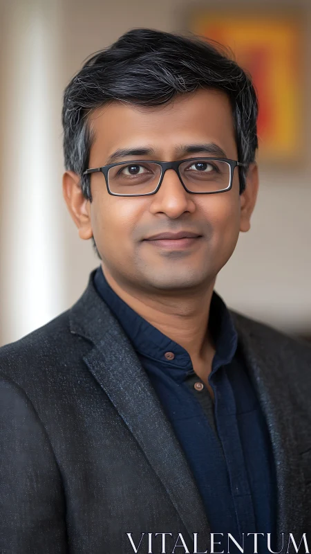 Confident professional smiles gently in a soft, welcoming light