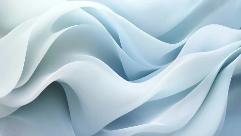 Silky blue waves drifting in a calm, cloudlike daydream.