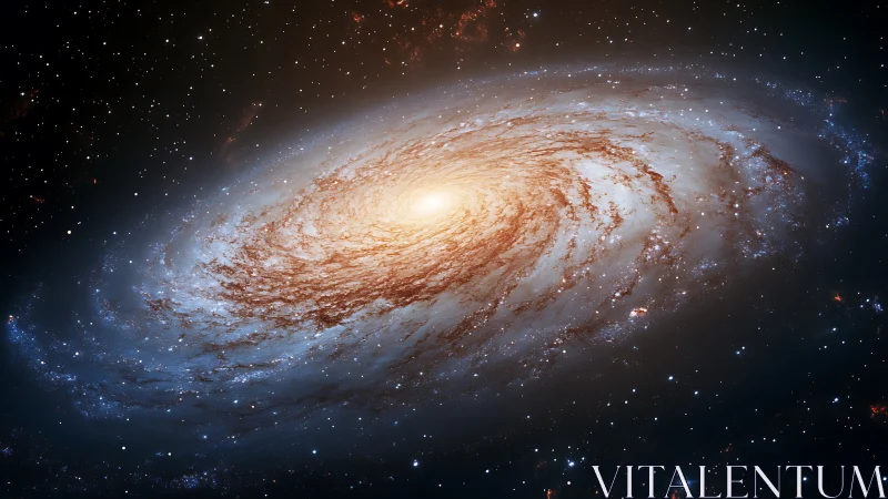 Edge-on barred spiral galaxy with dense luminous stellar bulge