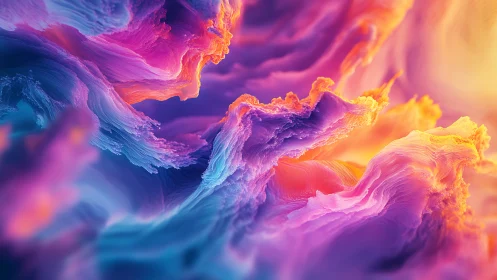 Glowing pastel waves of color drifting through a dreamy sky.