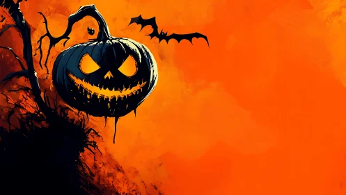 Jack o’ lantern drift with high‑contrast nocturnal silhouettes.