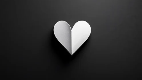 Three-Dimensional Heart Form with Bilateral Luminosity Gradient.