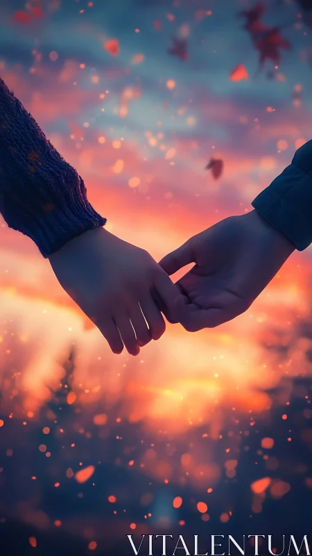 Hands Ablaze: Love's Luminous Grasp.