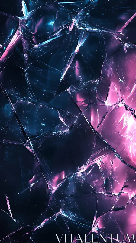 Neon fractures dance across cosmic glass in electric silence.