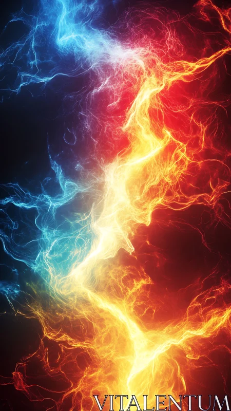 Bidirectional Energy Discharge: Blue-to-Red Electromagnetic Plasma Cascade