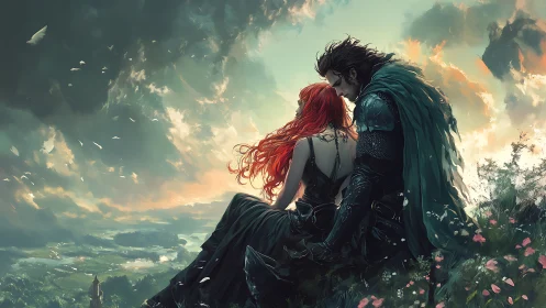 Crimson-Haired Romance Crowns the Sky's Edge.