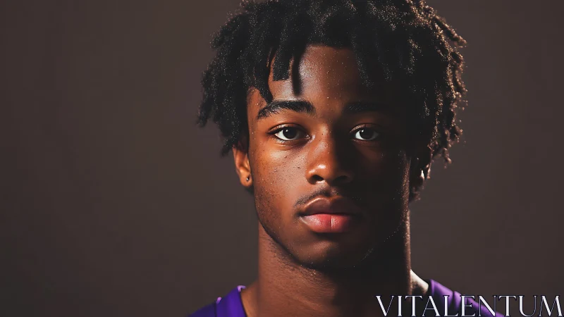 Steady young athlete meets the camera with calm confidence