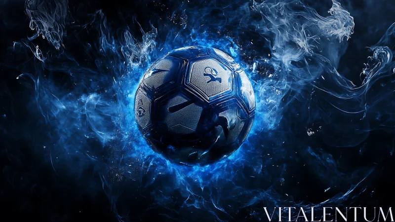 Hydrodynamic blue football in luminescent plasma vortex.