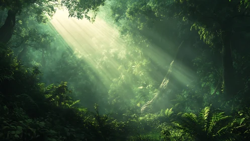 Volumetric Light Penetration Through Stratified Forest Canopy.