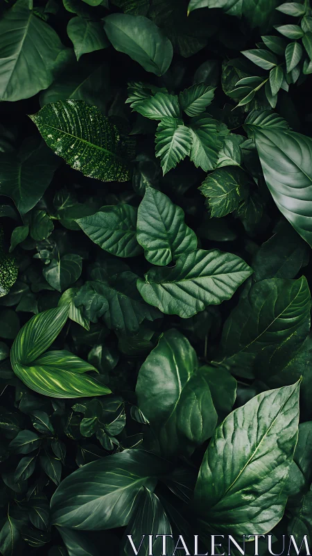 Verdant leaf chorus whispers quietly in layered shadow