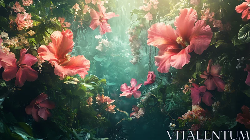 Enchanted Garden: Where Light Meets Endless Blooms.