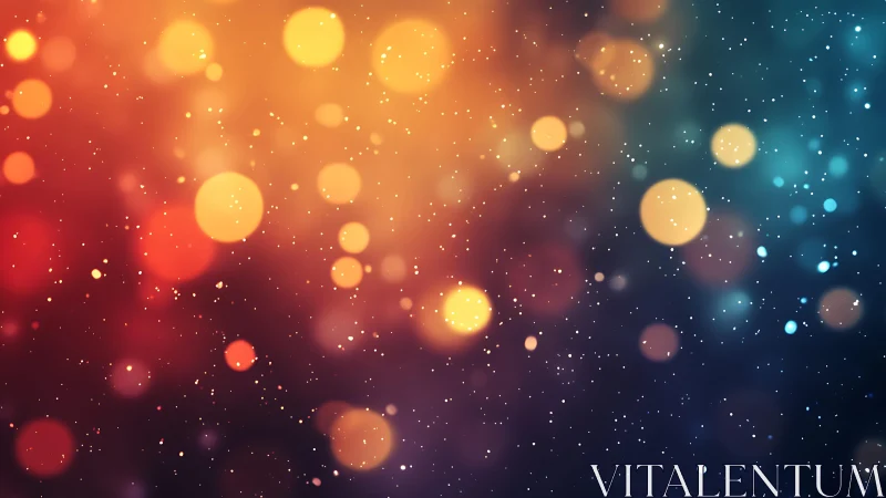 Abstract bokeh lights with vibrant gradient colors and soft glow.