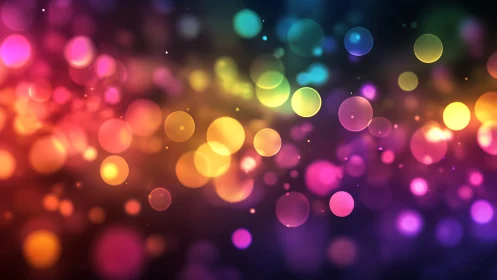 Digital bokeh spectrum with layered circular light fields.