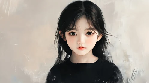 Soft-lit digital portrait studies smooth brushwork and stylized anatomy