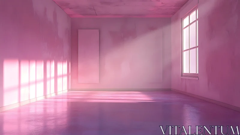 Sunlit cotton candy room shimmering in quiet afternoon haze.