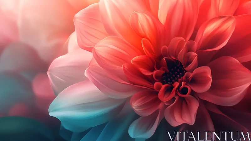 Coral Bloom Symphony in Luminous Gradient Dance