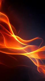 Glowing Waves of Fire: Abstract Energy Flow