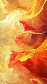 Fluid Abstract Gradient Study in Warm Tones