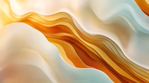 Sunlit paper dunes in cascading amber and cream waves.