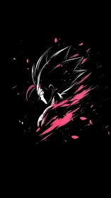 High-contrast anime profile uses dynamic magenta energy streaks