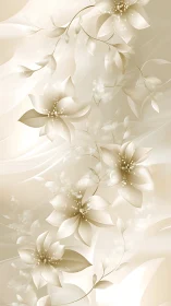 Elegant Cream Flowers with Golden Centers.