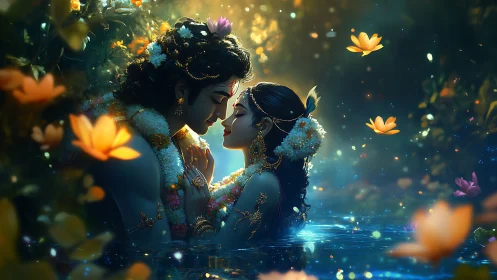 Two Souls Dancing in Enchanted Light.