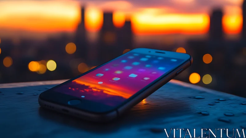 Neon Device Dreams: Urban Glow Horizon.