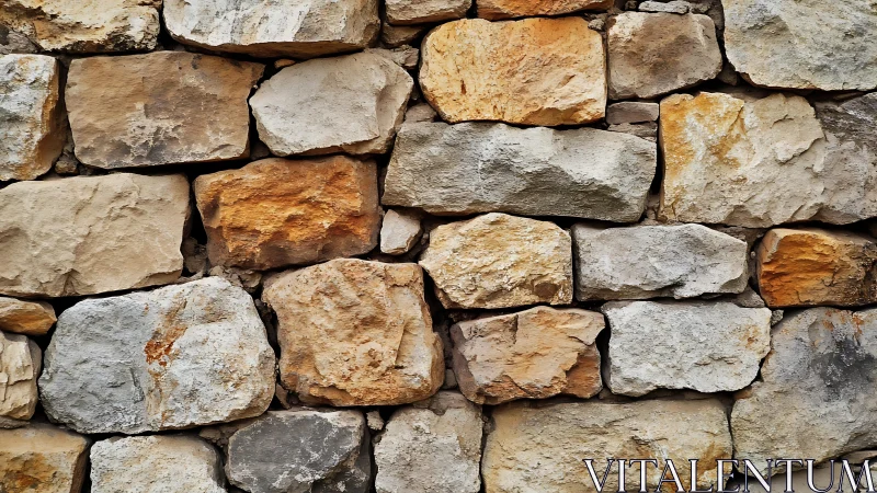Textured rustic stone wall in warm neutral earth tones.