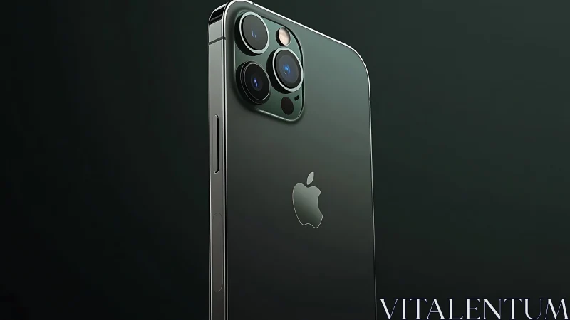 Sleek iPhone Pro in Deep Forest Green with Advanced Triple Camera