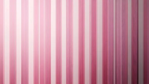 Vertical pink striped wall surface shows tonal rhythm in pattern