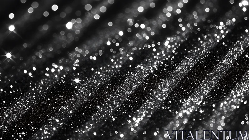 Specular highlights form dense diagonal glitter pattern