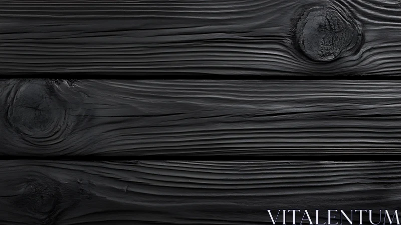 Charred black wooden planks with visible grain and knots texture