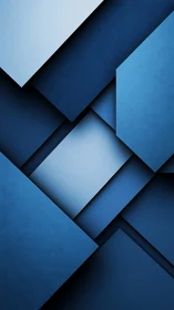 Layered geometric blue rectangles in textured composition.