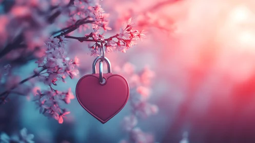 Heart-Shaped Lock Blooms With Love and Hope.