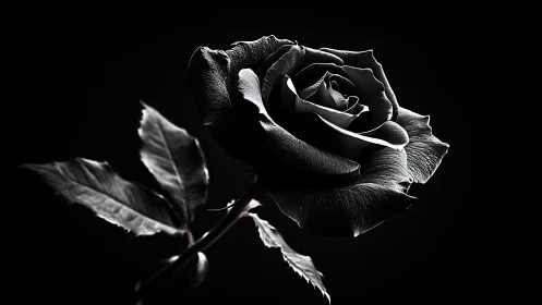 Shadows Dance Through Velvet Petals Kissed by Phantom Light