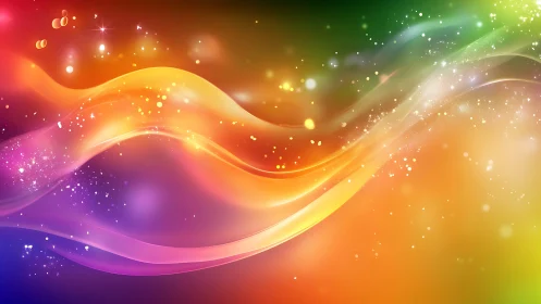 Chromatic photon streams with luminous spectral gradients.