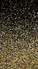 Golden glitter nightfall sparkling across dark velvet sky.