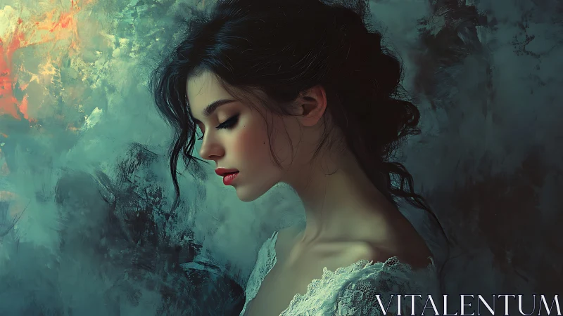 Soft-lit portrait of a quiet dreamer in drifting color haze.