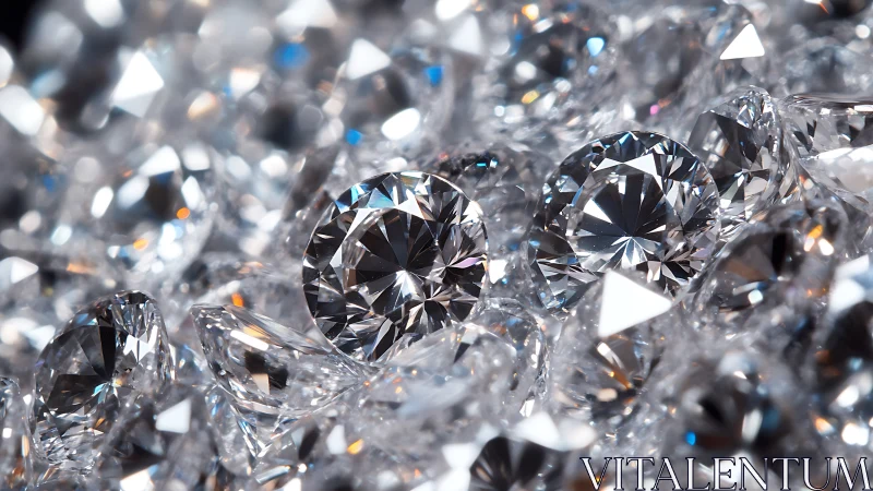 Glimmering diamonds gathered in a dazzling crystal drift.