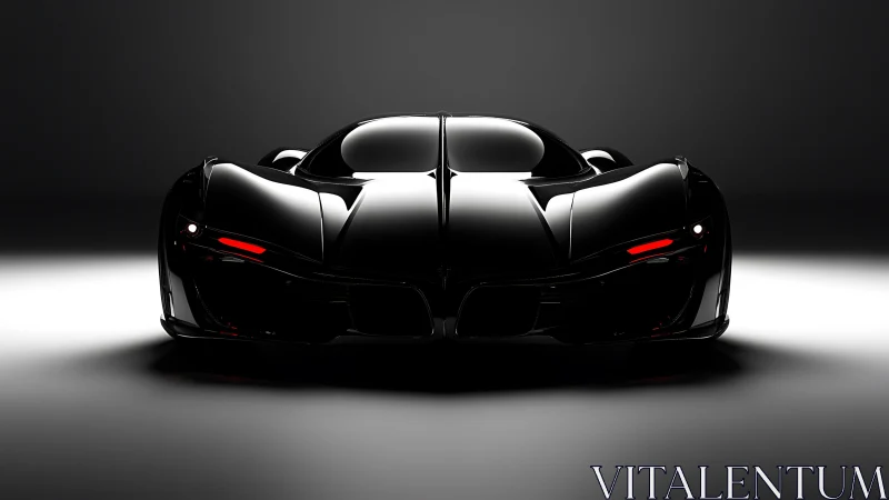 Midnight hypercar prowls in sculpted shadow and chrome.