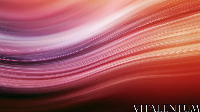 Abstract crimson light trails with dynamic linear curvature.