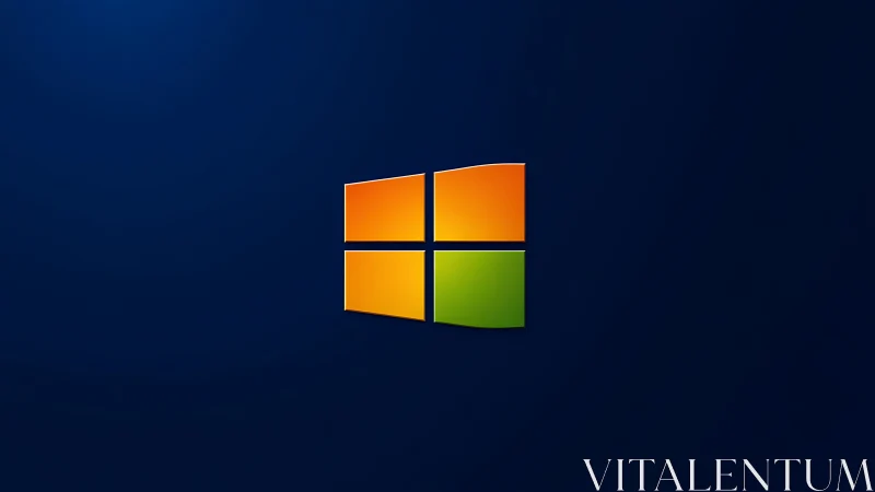 Minimalist quadrants logo on deep blue negative space field.