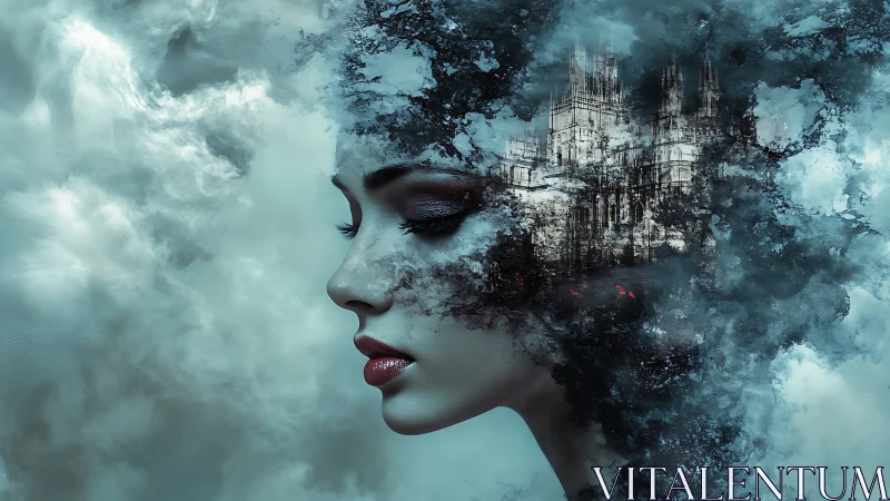 Cathedral daydream carves spires through a stormy mindscape