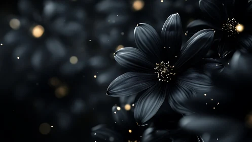 Midnight Bloom Ignites Shadows With Golden Stardust Magic