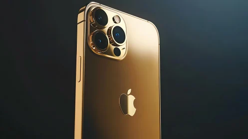 iPhone 13 Pro in Gold: Premium smartphone with triple lens camera system