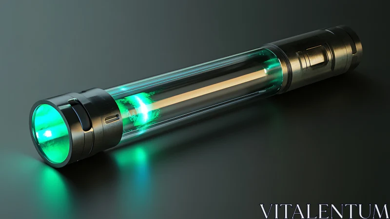 Luminescent Beam Device Glows Against Darkness