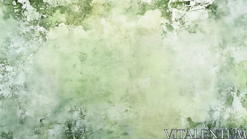 Textured green painted background shows mottled surface